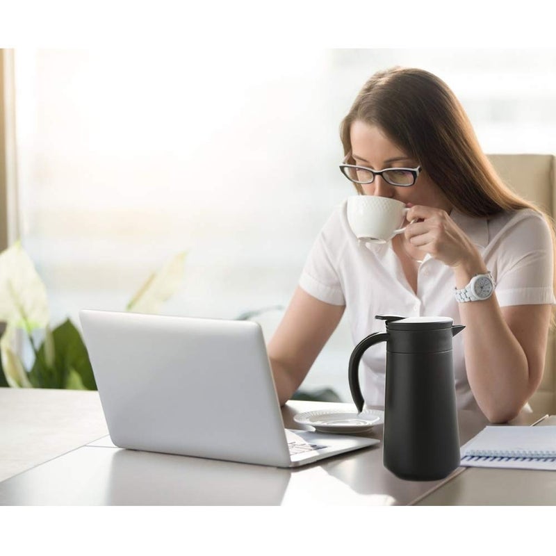 GearRoot 28oz Coffee Carafe Airpot Insulated Coffee Urn Stainless Steel Vacuum Thermal Pot Flask for Coffee, Hot Water, Tea, Hot Beverage - Keep 9 Hours Hot, 18 Hours Cold - Image 5